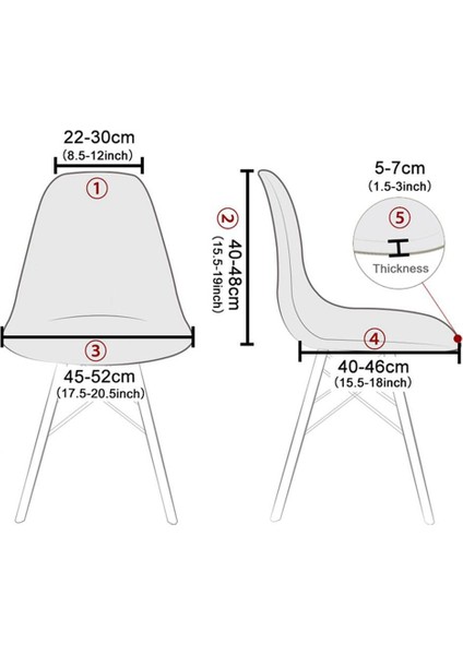 Kolsuz Sandalye Koltuk Kılıfı Törenler Ev Slipcover Yan Sandalye Kılıı Yeşil (Yurt Dışından) fırsatları