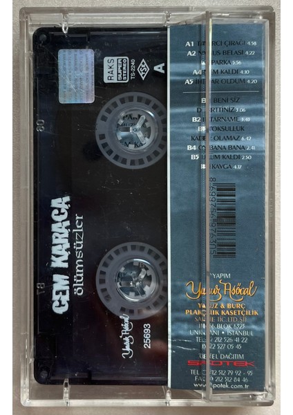 Cem Karaca Ölümsüzler Kaset (Orijinal Dönem Baskı Kaset) fiyatları