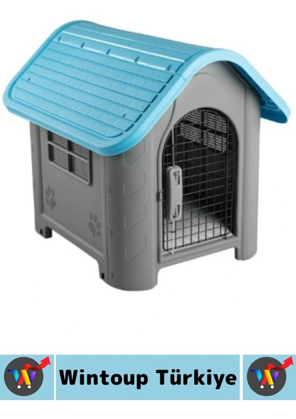 Premium Dayanıklı Dış Mekan Bahçe Teras Hava Akışlı Pencere Korumalı Giriş Kapılı Plastik Köpek Evi fiyatları