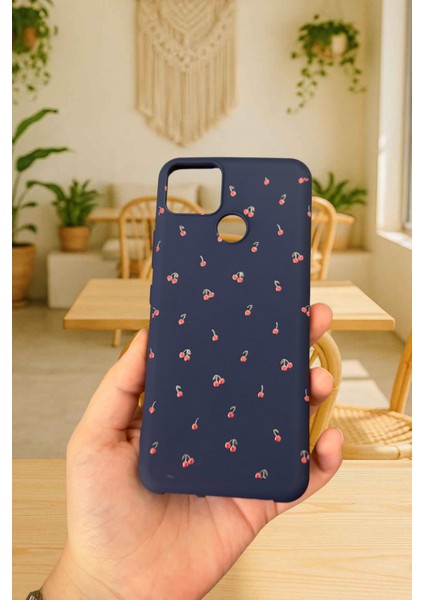 Realme C25 -Mini Kiraz Desenli Silikon Darbe Emici Klasik Korumalı Rubber Kılıf fiyatları