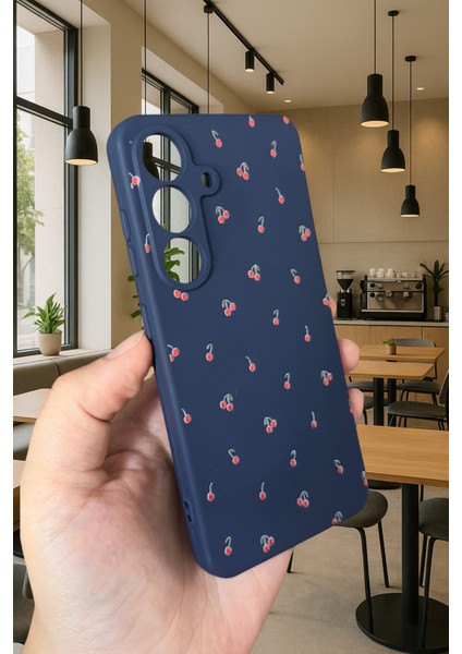 Samsung Galaxy A16 - Mini Kiraz Desenli Silikon Darbe Emici Klasik Korumalı Rubber Kılıf fırsatları