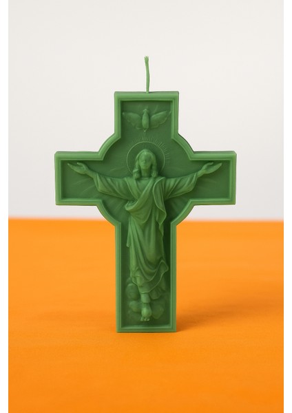 El Yapımı Dini Figürlü Isa Hac Dekoratif Hediyelik Mum