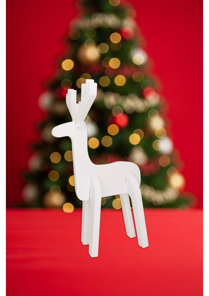 Yılbaşı Ikili Geyik (Deer) Figür Süsü Dekoratif Obje fiyatları