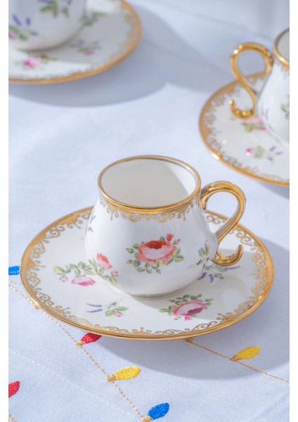 Violet 6 Kişilik Kahve Fincan Takımı - 100 ml