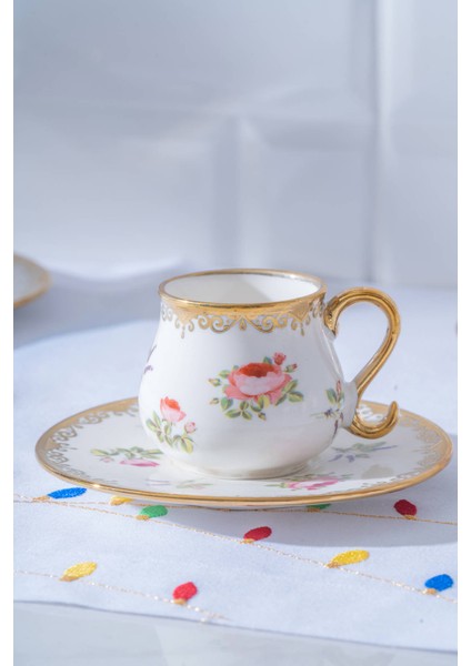 Violet 6 Kişilik Kahve Fincan Takımı - 100 ml fiyatları