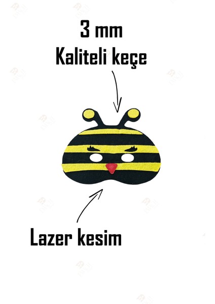 Arı Vız Vız Kaliteli Keçe Hayvan Figürlü Maske fiyatları