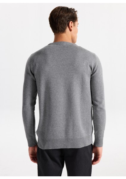 Gmg Fırenze Bisiklet Yaka Regular Fit Gri Erkek Kazak GU25MFW04014 indirimleri