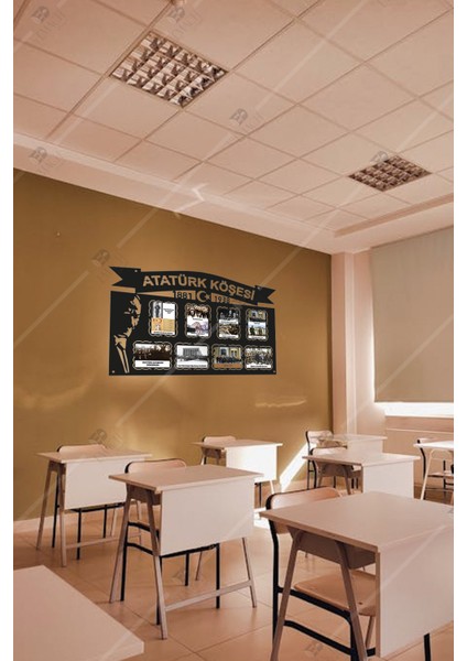 Atatürk Köşesi Büyük Boy Ahşap Fotoğraflar Dahildir 120 x 73 fırsatları