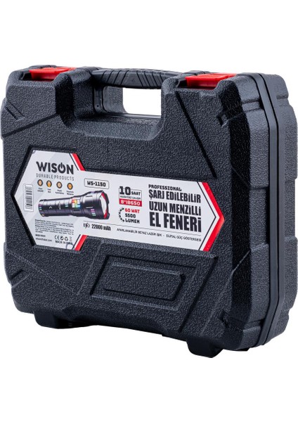 Şarj Edilebilir El Feneri - Wison - 5500 Lümen - 60 Watt indirimleri