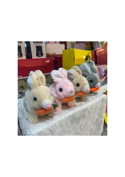 Işıklı Sesli Zıplayan Peluş Tavşan modelleri