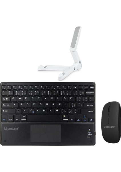 Tcl Nxtpaper 14 Inch Tablet Için Tablet Bluetooth Touchpad Klavye 28 cm (Tr Sticker) + Mouse + Stand - AL2757