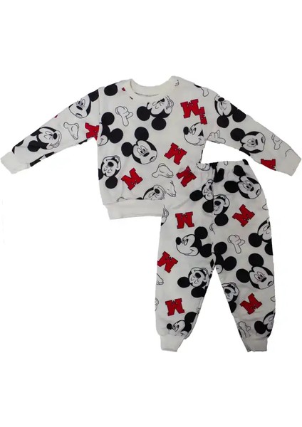 Mıckey Mouse Beyaz Eşofman Tk