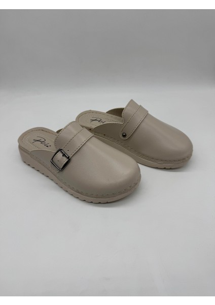 Önü Kapalı Tek Tokalı Ortopedik Rahat Kadın Terlik