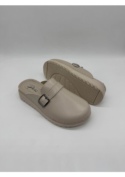 Önü Kapalı Tek Tokalı Ortopedik Rahat Kadın Terlik modelleri