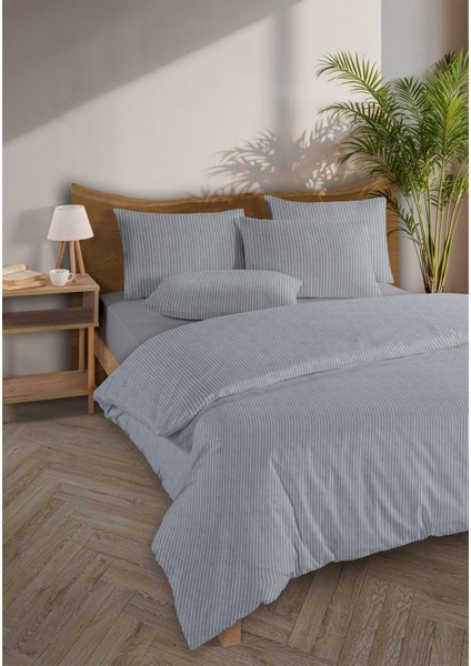 Line %100 Pamuk Ranforce Akay Lacivert Ipliği Boyalı Nevresim Takımı Tek Kişilik - 160X220 cm fiyatları