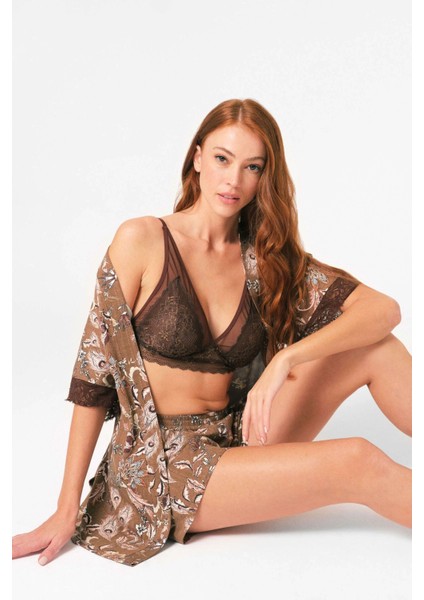 Mdb Anıl 5799 Bayan Sabahlık, Bralet ve Şort Takım modelleri