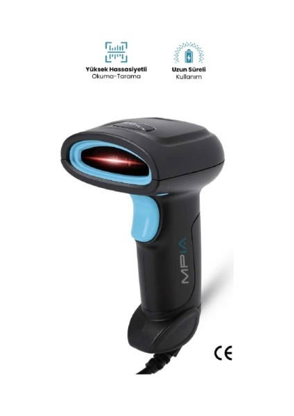 USB Kablolu 1d/2d Barkod & Karekod Okuyucu