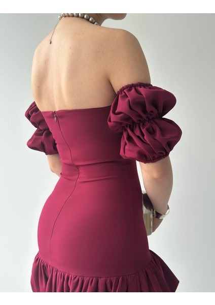 Peyda Straplez Elbise