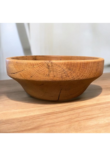 🌳 El Yapımı Meşe Ağacından Ahşap Meyve Tabağı