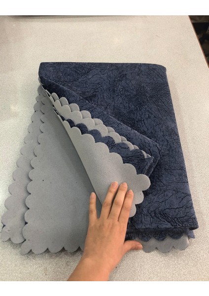 Koltuk Çekyat Örtüsü Mavi Damar Desenli Kaymaz Taban Süngerli Üst Kumaş Kadife fiyatları