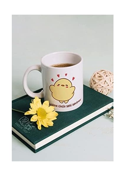 - Üzülme Civciv Seni Seviyor Baskılı Kupa Mug fiyatları