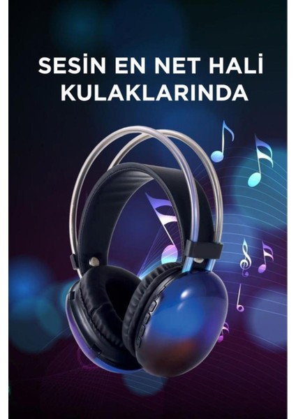 Kablosuz Rgb Işıklı Kulak Üstü Bluetooth Kulaklık modelleri