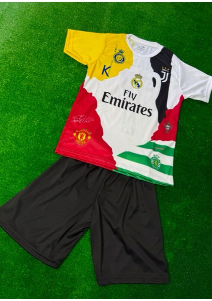 Ronaldo 7 Tüm Klüpler Mix Şortlu Çocuk Forması modelleri