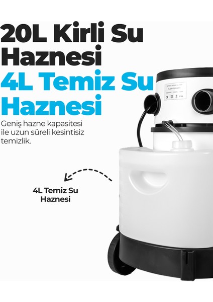 RLZ-208 4’ü 1 Arada Buharlı Temizlik Robotu | 2400W | 20L fiyatları