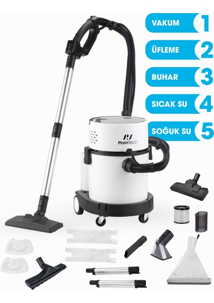 RLZ-208 4’ü 1 Arada Buharlı Temizlik Robotu | 2400W | 20L indirimleri