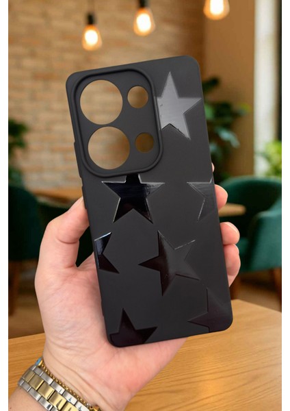Redmi Note 13 4g Uyumlu- Star Silikon Darbe Emici Klasik Korumalı Rubber Kılıf