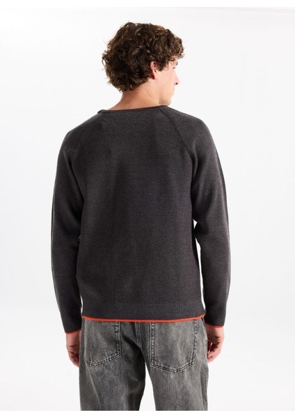 Gmg Fırenze Bisiklet Yaka Slim Fit Antrasit Erkek Kazak GU25MFW04029 indirimleri