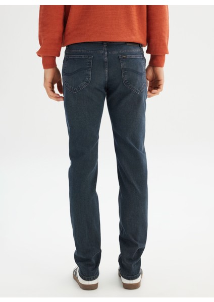 Normal Bel Slim Fit Koyu Lacivert Erkek Denim Pantolon ML701012397 Lacivert Denim Pant indirimleri