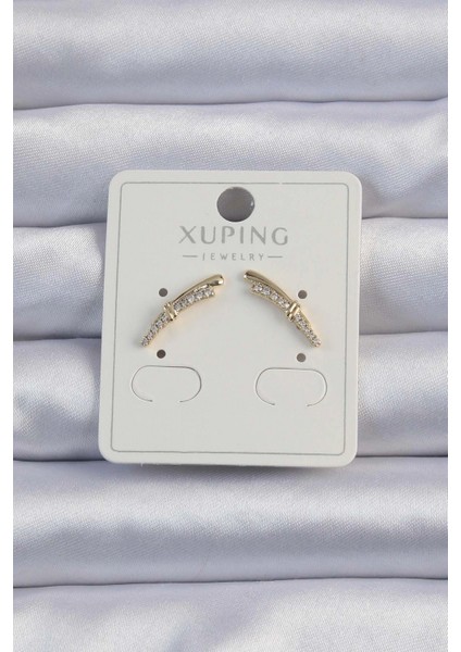 Xuping Gold Renk Zirkon Taşlı Küpe - TJ-BKP9376