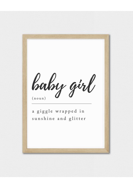 Baby Girl Dijital Baskı Çocuk Posteri (Çerçevesiz) modelleri