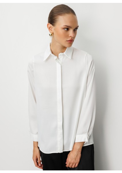 Klasik Yaka Düz Ekru Kadın Tunik M1MZ1030210162 fiyatları