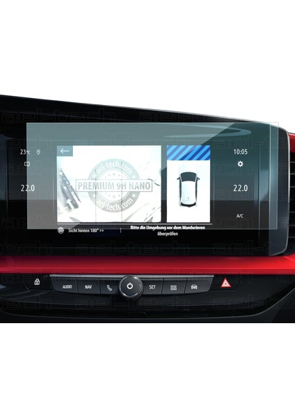 Opel Mokka Ultimate 2021 2024 Uyumlu 10 Inç Navigasyon 9h Nano Ekran Koruyucu