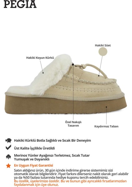 Kadın Hakiki Kürk Terlik 191161 fiyatları