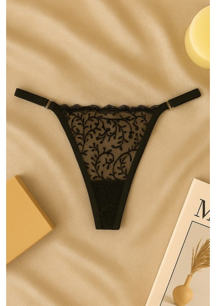 Siyah Balenli Brode Sütyen Seti modelleri