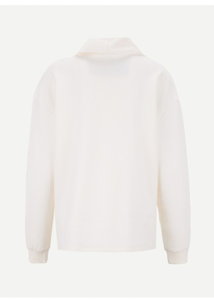 Balıkçı Yaka Düz Ekru Kadın Sweatshırt 261 Lcf 241018 Beckıe Ekru fiyatları