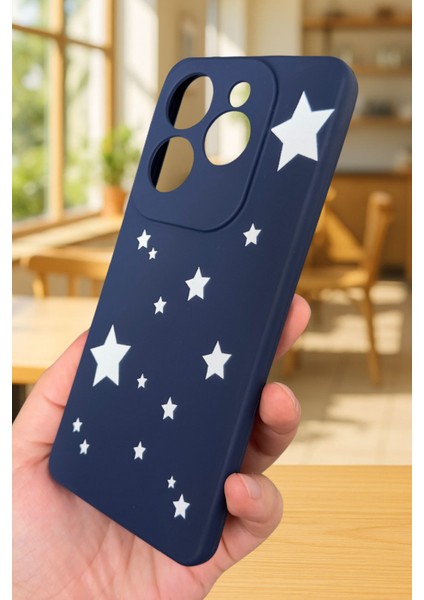 Infınıx Hot 40 Pro Uyumlu Mini Yıldız Desenli Silikon Darbe Emici Klasik Korumalı Rubber Kılıf fırsatları
