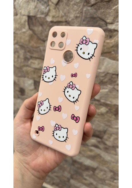 Realme C21Y ve C25Y Uyumlu Hello Kity Silikon Darbe Emici Klasik Korumalı Rubber Kılıf fırsatları