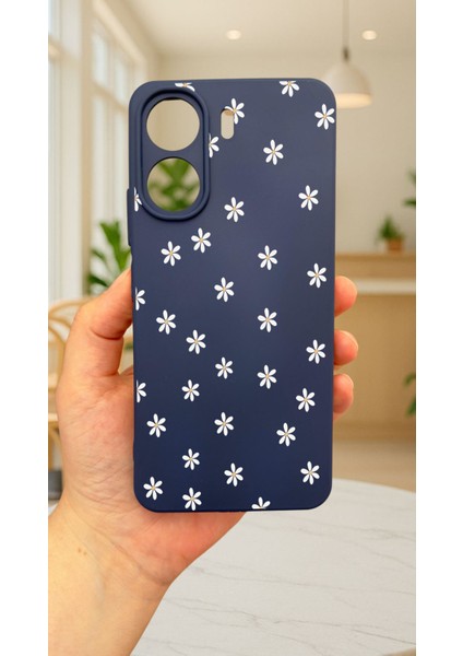 Redmi 13C-MİNİ Papatya Desenli Lansman Kamera Korumalı Yumuşak Silikon Rubber Kılıf fiyatları