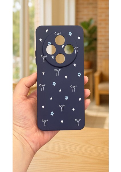 Redmi 14C - Mini Fiyonk Desenli Silikon Darbe Emici Klasik Korumalı Rubber Kılıf fiyatları