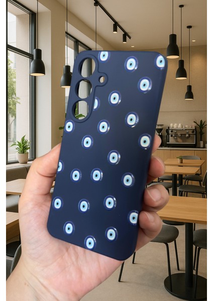 Samsung Galaxy A15 - Nazar Boncuk Desenli Silikon Darbe Emici Klasik Korumalı Rubber Kılıf fırsatları