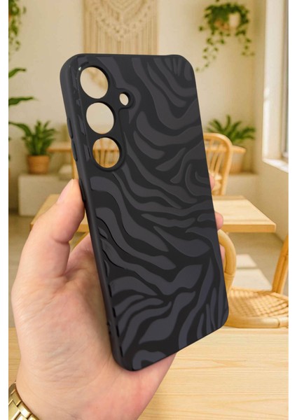 Samsung Galaxy S25 Plus- Zebra Desenli Silikon Darbe Emici Klasik Korumalı Rubber Kılıf modelleri