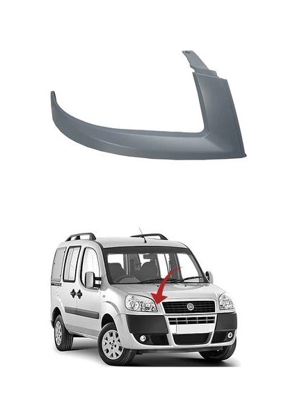 Fiat Doblo 2006-2009 Sol Far Bağlantı Braketi Oem No (735418074)
