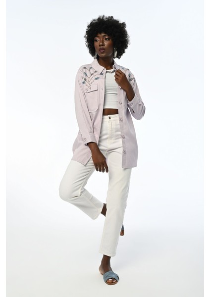 Kadın Robası Taş Işlemeli Gabardin Ceket modelleri