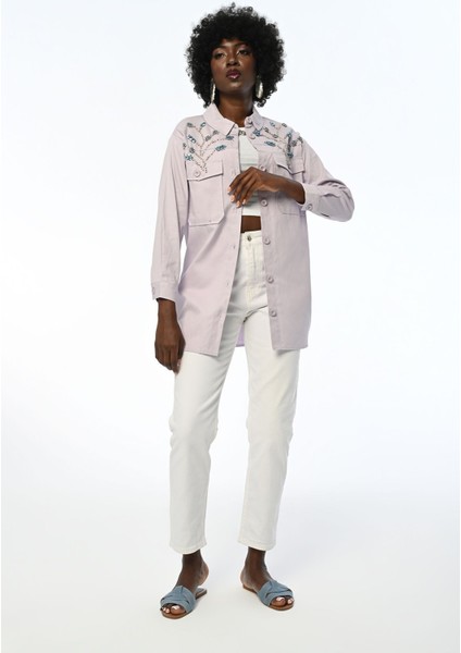 Kadın Robası Taş Işlemeli Gabardin Ceket fırsatları