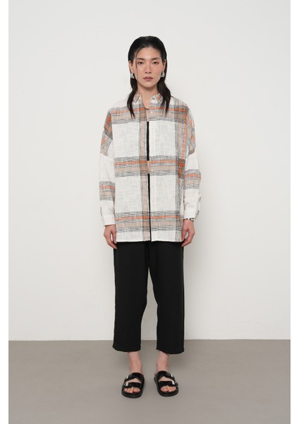 Kadın Büyük Ekose Desenli Oversize Gömlek fırsatları