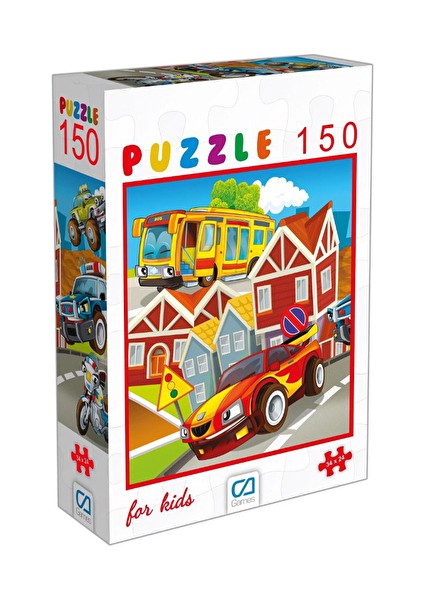 2 Adet Arabalar Puzzle 150 Parça CA6107